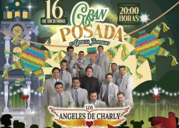 A bailar con Los Ángeles de Charly en el Reloj de Pachuca en la primera posada