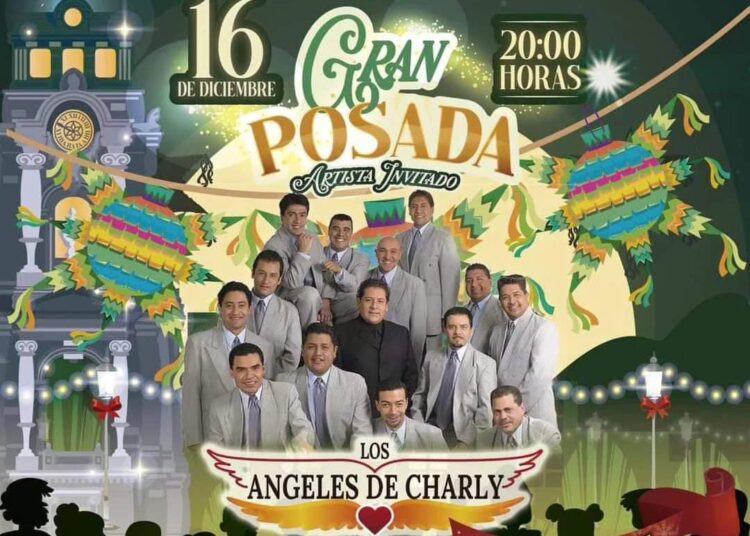 A bailar con Los Ángeles de Charly en el Reloj de Pachuca en la primera posada