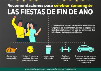 Emite IMSS Hidalgo recomendaciones para celebrar sanamente fiestas de fin de año