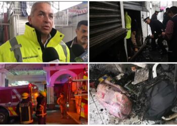 Tres locales consumidos por las llamas en “La Fayuca”