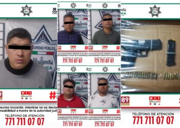Detienen a 5 extorsionadores de locatarios del mercado Miguel Hidalgo de Pachuca