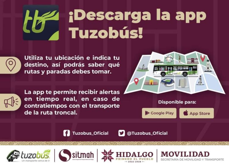 Nuevamente en funcionamiento aplicación oficial del Sistema Tuzobús