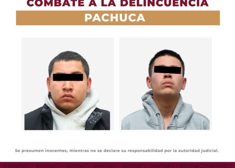 SSPH detiene a dos personas con 78 dosis de probable droga en Pachuca