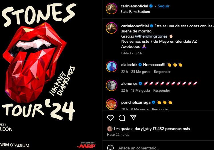 ¡Carín León y The Rolling Stones: Un junte musical histórico!