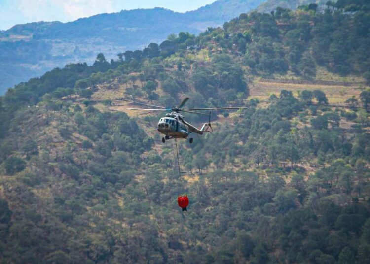 Continúan los trabajos para sofocar el incendio en Nicolás Flores