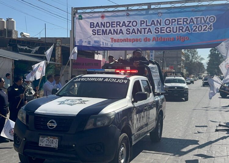 Tezontepec de Aldama da inicio al operativo de Semana Santa 2024