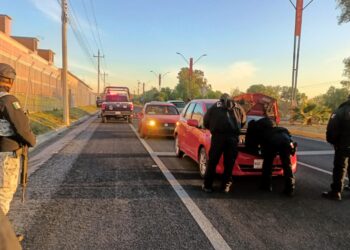 Operativo conjunto de seguridad en Tepeji del Río busca recuperar vehículos robados