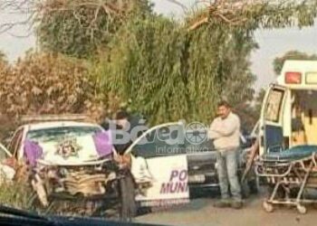 Policía resulta gravemente herido en accidente en Tlaxcoapan