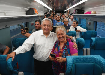 López Obrador inicia gira de fin de semana a bordo del Tren Maya