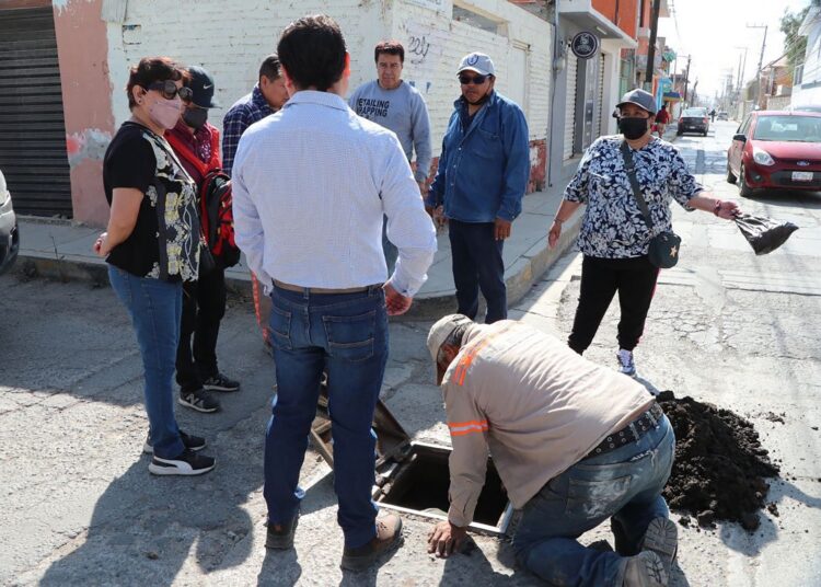 Atiende Caasim falla del sistema hidráulico en la colonia San Antonio el Desmonte