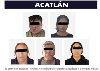 Detienen a cinco personas por delitos contra la salud en Acatlán