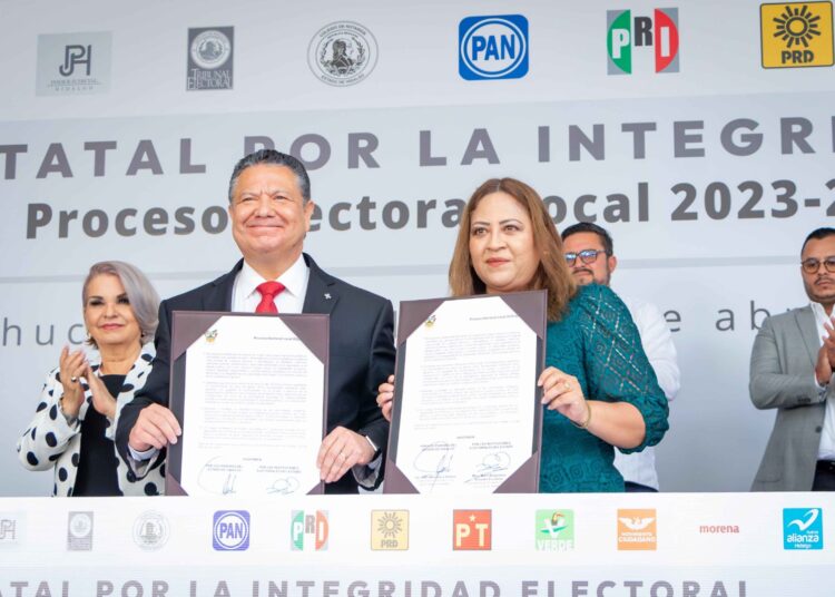 Autoridades Electorales, Poderes del Estado, Colegio de Notarios y Partidos Políticos signan Acuerdo por la Integridad Electoral para las Elecciones 2024