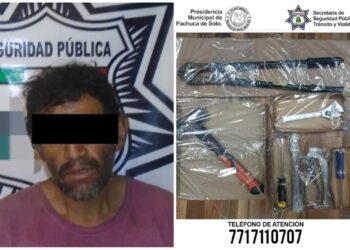 Detienen a un hombre por presuntamente robar y dañar la infraestructura del Tuzobús