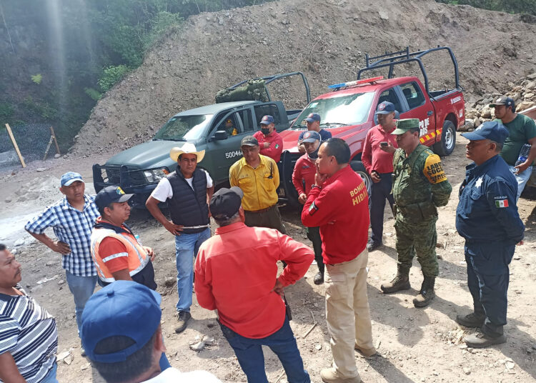 Incendio forestal en Tenango de Doria