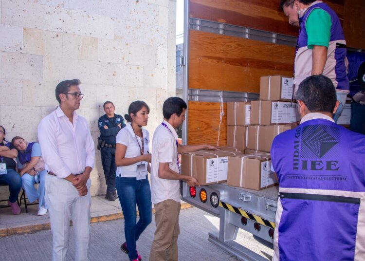 Arriban a Consejos Distritales del IEEH más de 5 millones de Boletas Electorales para la votación del 2 de junio