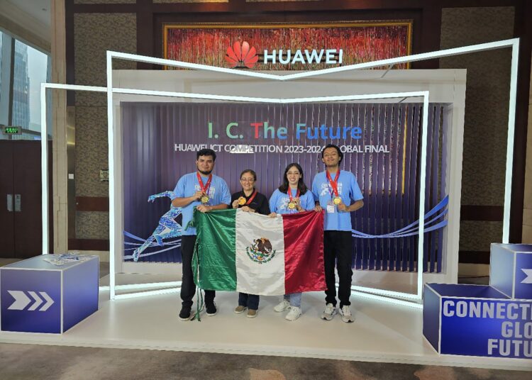 Estudiantes hidalguenses ganaron tercer lugar en competencia mundial de Huawei
