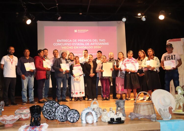 Reconocen talento hidalguense en el Premio Estatal de Artesanías “Hecho en Hidalgo 2024”