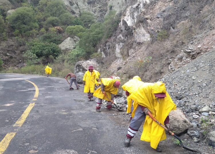 SIPDUS responde con celeridad a estragos de Alberto en carreteras de Hidalgo: vías libres y seguridad vial garantizada