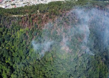 Incendio en el cerro de Ajacaya, Zacualtipán, controlado al 90%: