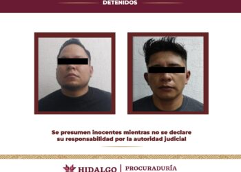 Decomisan droga y arma de fuego en Actopan; dos personas detenidas