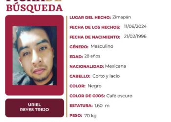 Ficha de búsqueda en favor de Uriel Reyes Trejo