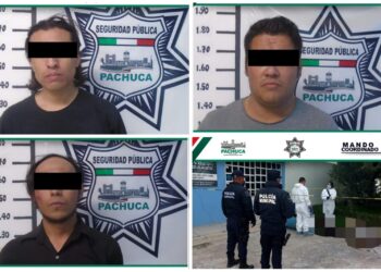 Robo de motocicleta, hallazgo de un cuerpo y tres detenidos en Pachuca