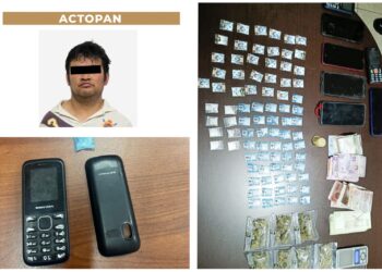 Cae presunto narcomenudista en Actopan: SSPH asegura droga y dinero en operativo