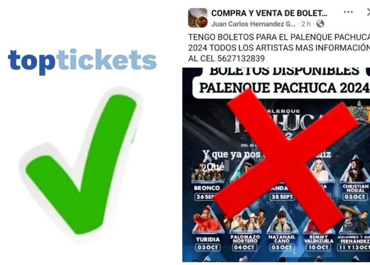 TOPTICKETS, única empresa autorizada para vender boletos para el Palenque de la Feria Pachuca 2024