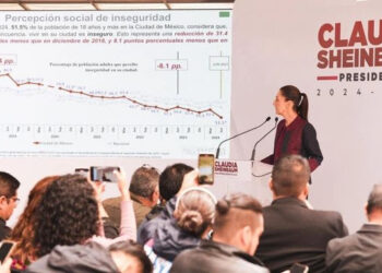 Claudia Sheinbaum plantea continuar con reducción de inseguridad en el país