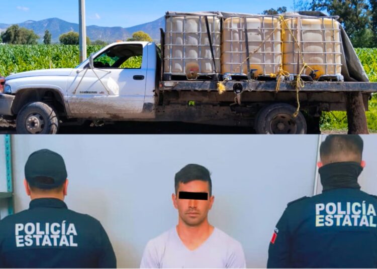 SSPH asegura 6 mil litros de hidrocarburo y detiene a un presunto huachicolero