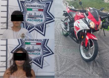Detienen a dúo de asaltantes de motocicleta en Cubitos tras persecución policiaca