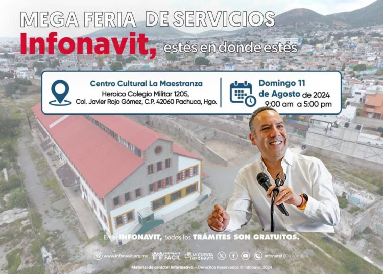 Pachuca será sede de Mega Feria del Infonavit: Canek Vázquez