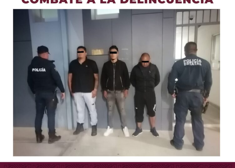 Tres detenidos por robo de autopartes en zona metropolitana de Pachuca