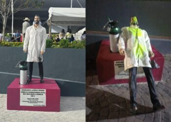 Monumento al médico de Pachuquilla es vandalizado
