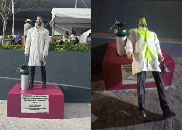 Monumento al médico de Pachuquilla es vandalizado