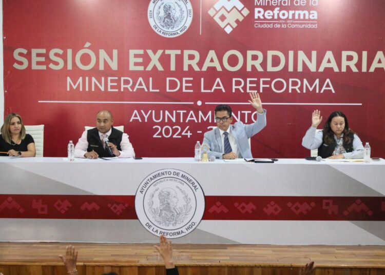 Ayuntamiento de Mineral de la Reforma aprueba ley de ingresos 2025