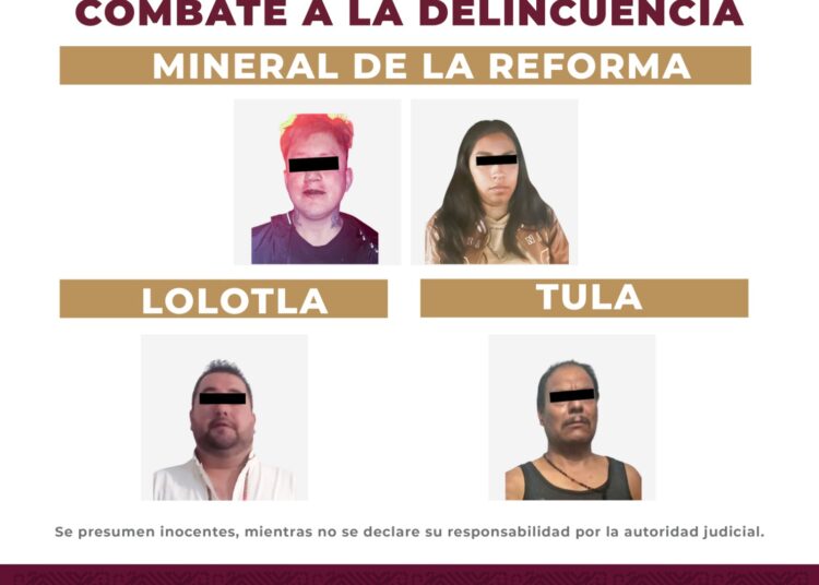 Cuatro detenidos y armas aseguradas en operativos de la SSPH