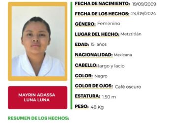 Ficha de búsqueda a nombre de Mayrin Adassa Luna Luna