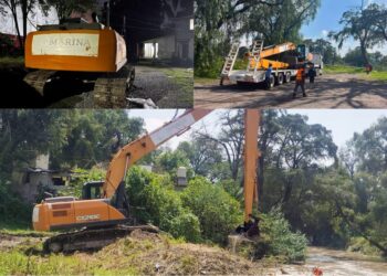 Acción inmediata en Tula:  Llega maquinaria especializada de la Secretaría de Marina