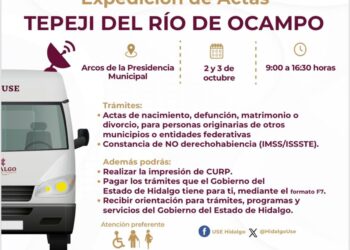 Realizan campaña de Expedición de Actas en Tepeji del Río