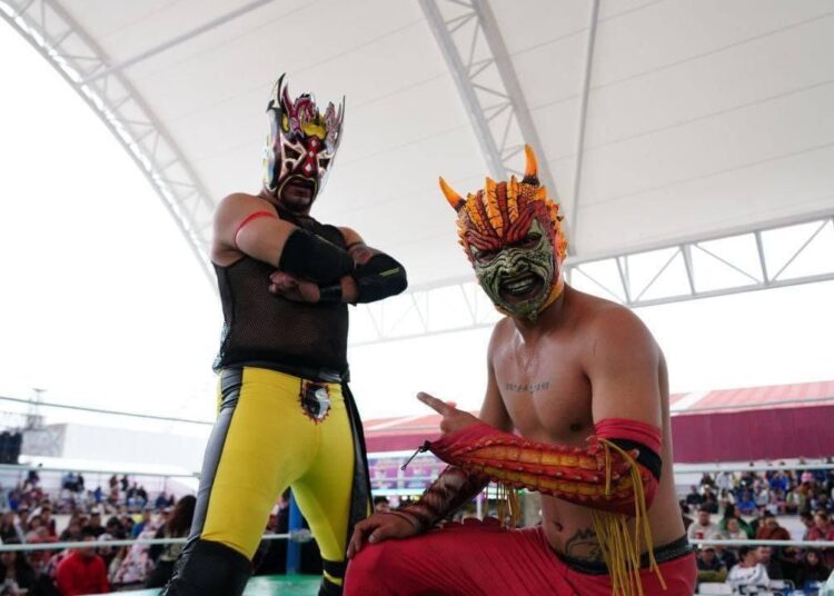 Gran espectáculo de lucha libre en la Feria de San Francisco Pachuca 2024
