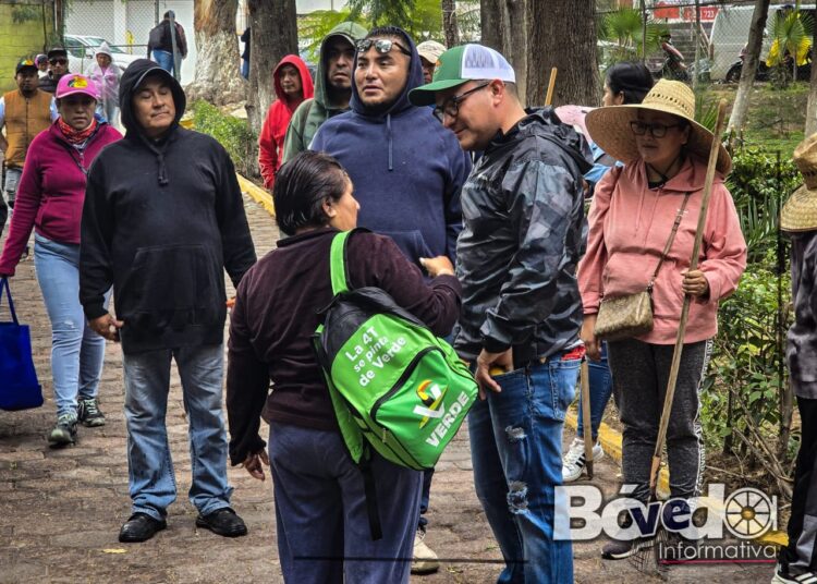Mega Faena de recuperación del Parque Benito Juárez en Ixmiquilpan: un esfuerzo comunitario