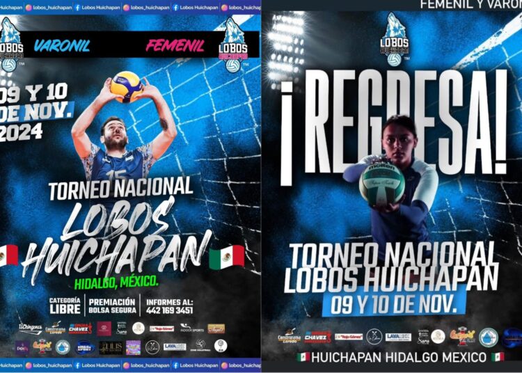 Se cocina la edición 2024 del torneo Lobos Huichapan de voleibol