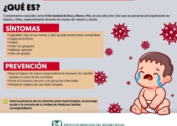 Previene IMSS Hidalgo de síntomas por Virus de Coxsackie