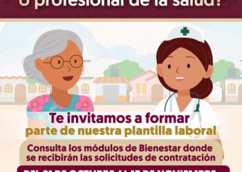 Bienestar abre convocatoria para contratar personal médico y de enfermería para programa Salud Casa por Casa