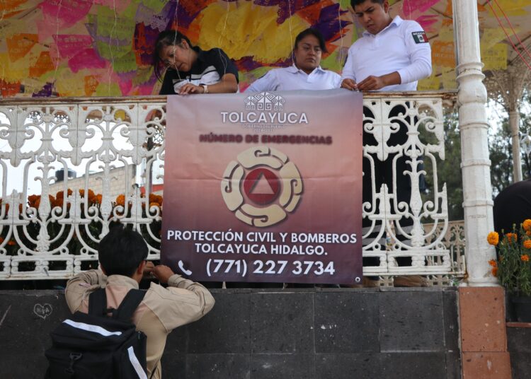 Realiza PC y Bomberos jornada de difusión de número de emergencias en Tolcayuca