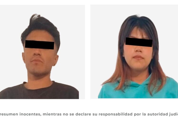 Detienen a pareja con presunto “cristal” y báscula de precisión