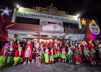 Llegó la navidad a Atitalaquia con el festival decembrino