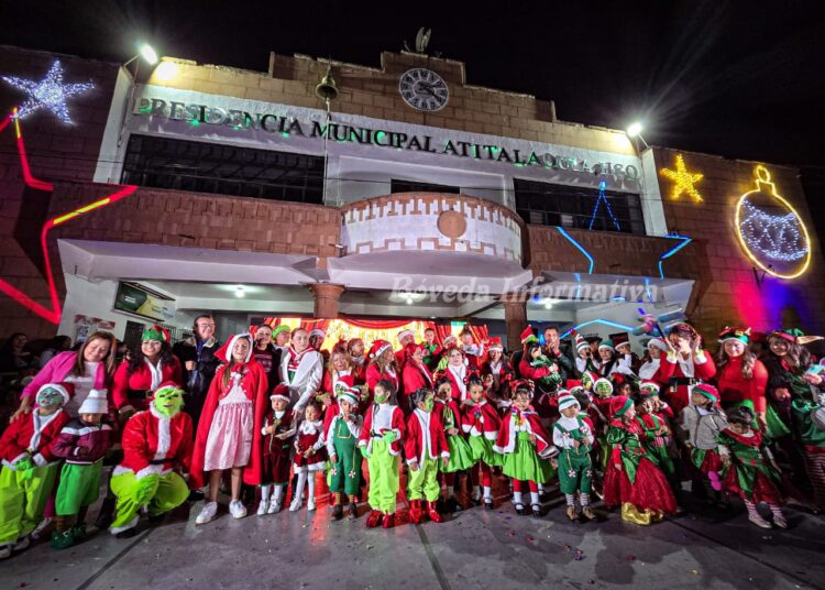 Llegó la navidad a Atitalaquia con el festival decembrino