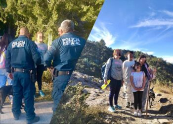 Policía Turística localiza a familia extraviada en  Mineral del Chico